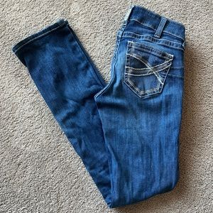Ariat Women’s Mid-rise Straight Leg Blue Jeans -Size 29XL